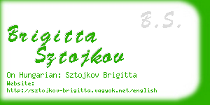 brigitta sztojkov business card